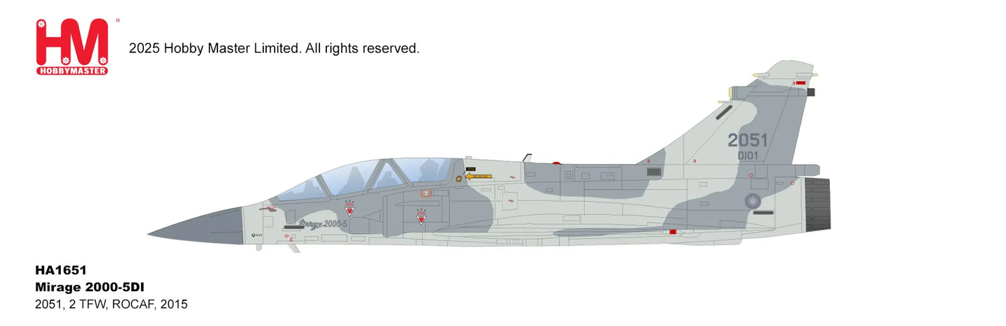 HOBBY MASTER MIRAGE 2000-5DI ROCAF 2051/DI01 2ND TFW 2014