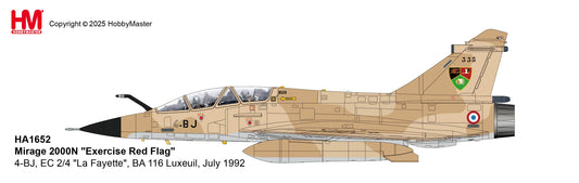 HOBBY MASTER MIRAGE 2000N "EXERCISE RED FLAG" 4-BJ EC 2/4 "LA FAYETTE" BA 116 LUXEUIL JULY 1992