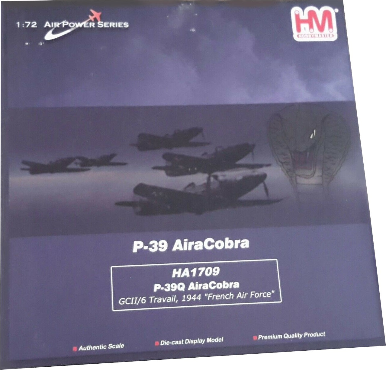 HOBBY MASTER P-39Q AIRACOBRA ARMEE DE L'AIR GC/6 TRAVAIL 1944