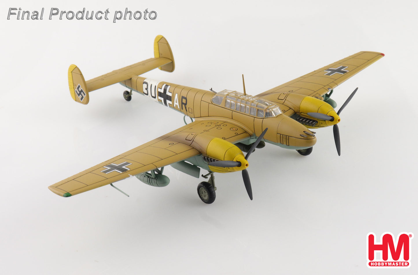 HOBBY MASTER BF-110E-2 LUFTWAFFE 7./ZG 26 3U+AR ITALY 1941