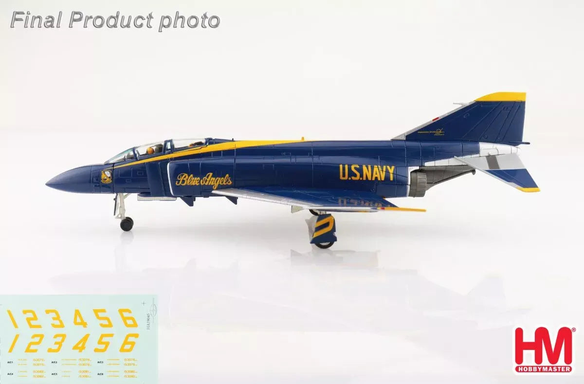 HOBBY MASTER F-4J PHANTOM II US BLUE ANGELS 1969 (WITH DECAL FOR NO.1/NO.6)