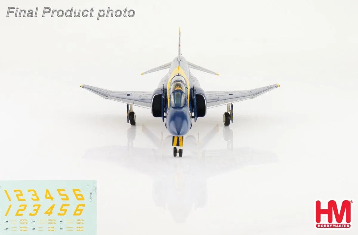 HOBBY MASTER F-4J PHANTOM II US BLUE ANGELS 1969 (WITH DECAL FOR NO.1/NO.6)