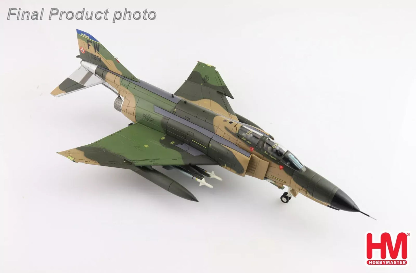 HOBBY MASTER F-4E PHANTOM II 68-0531 163RD TFS 122ND TFG FT WAYNE INDIANA MAY 1987