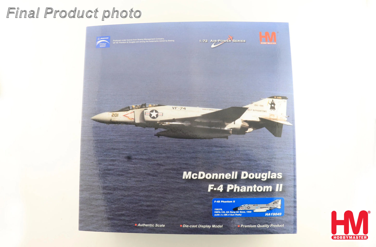 HOBBY MASTER F-4B PHANTOM II 158378 VMFA-122 DA NANG AIR BASE 1968