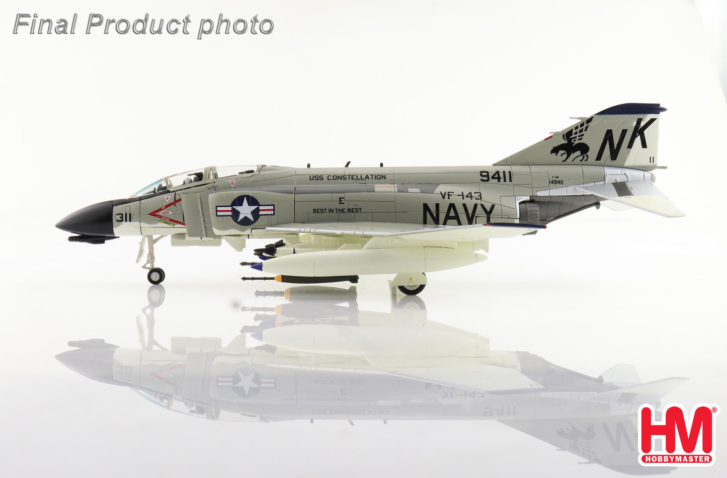 HOBBY MASTER F-4B PHANTOM II 1 "PUKIN DOGS" USS CONSTELLATION 1967