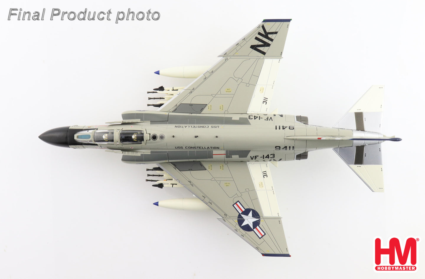 HOBBY MASTER F-4B PHANTOM II 1 "PUKIN DOGS" USS CONSTELLATION 1967