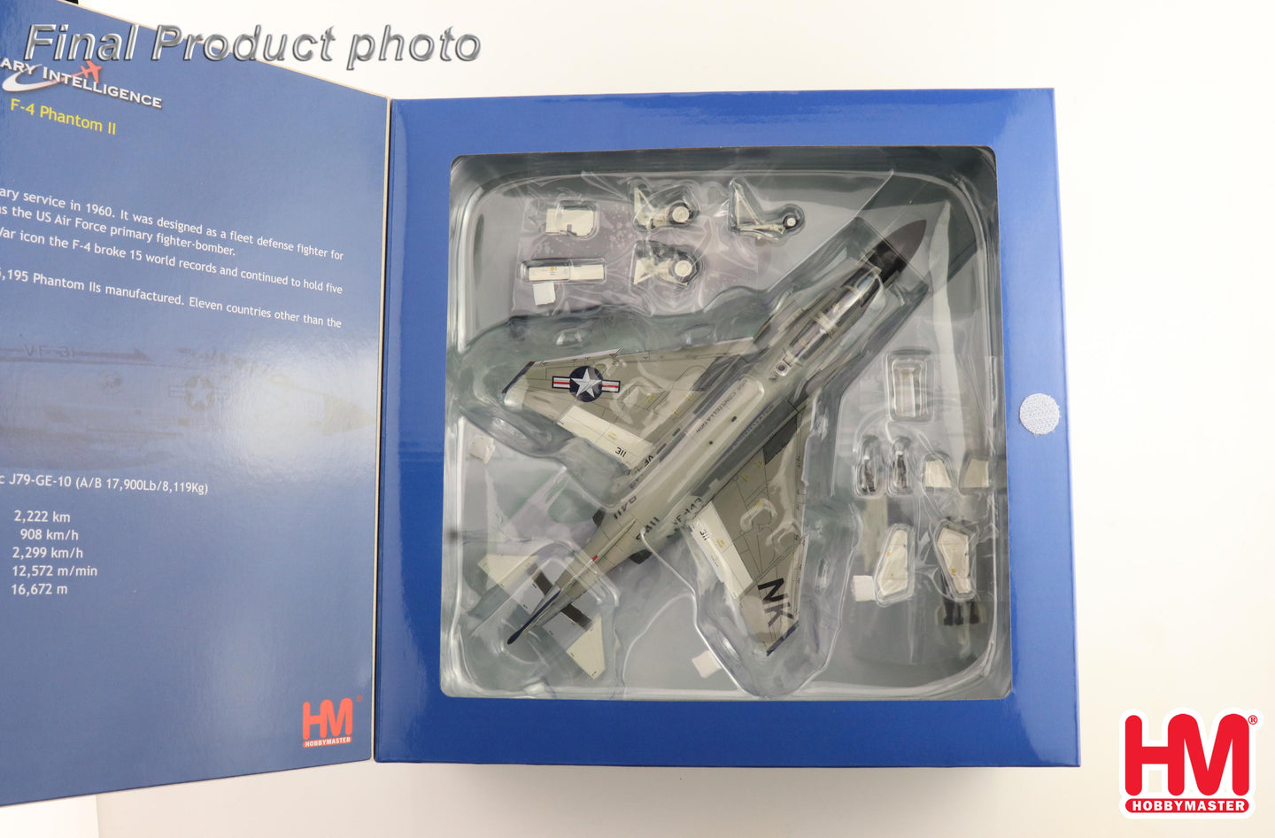 HOBBY MASTER F-4B PHANTOM II 1 "PUKIN DOGS" USS CONSTELLATION 1967