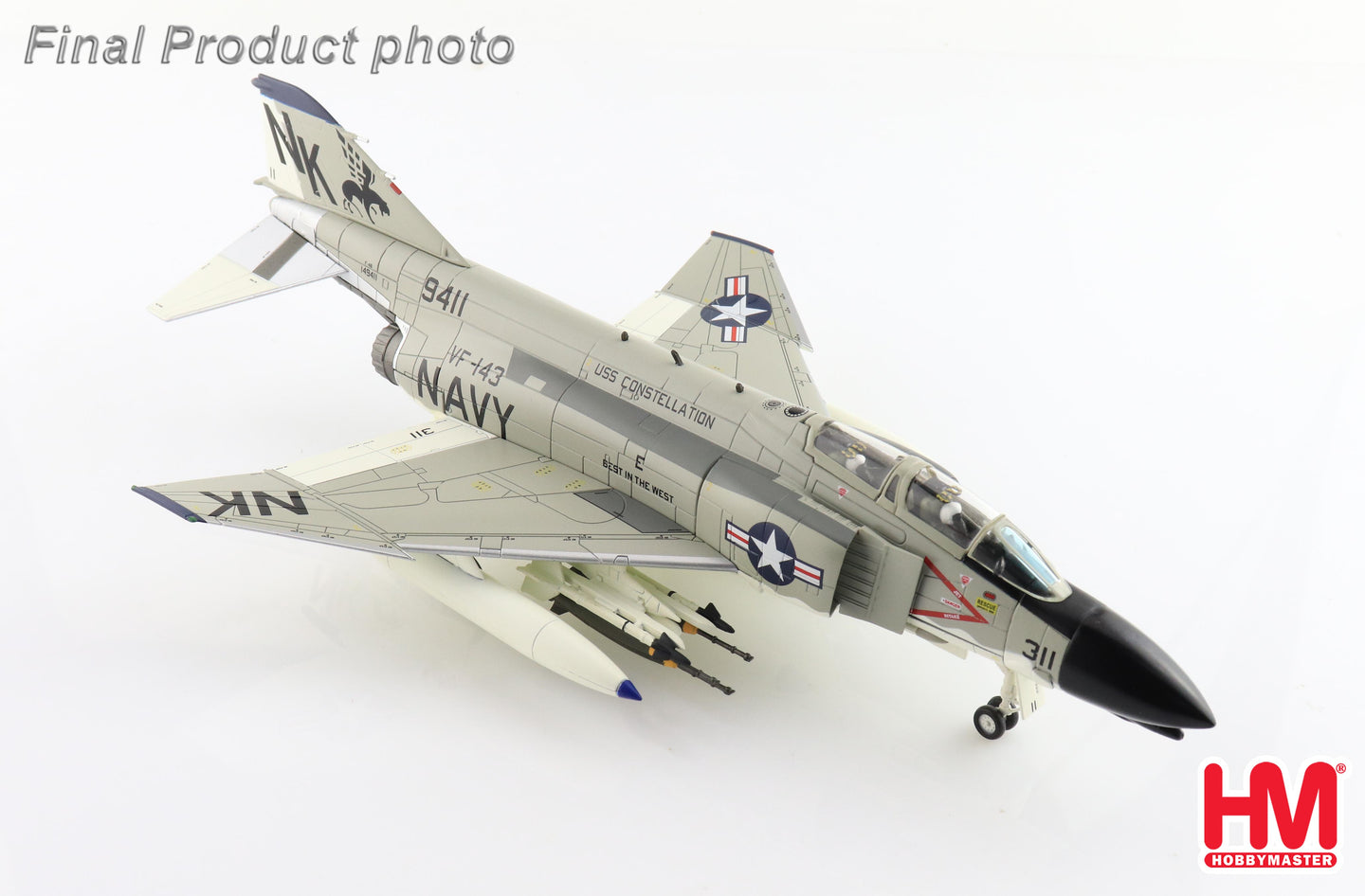 HOBBY MASTER F-4B PHANTOM II 1 "PUKIN DOGS" USS CONSTELLATION 1967