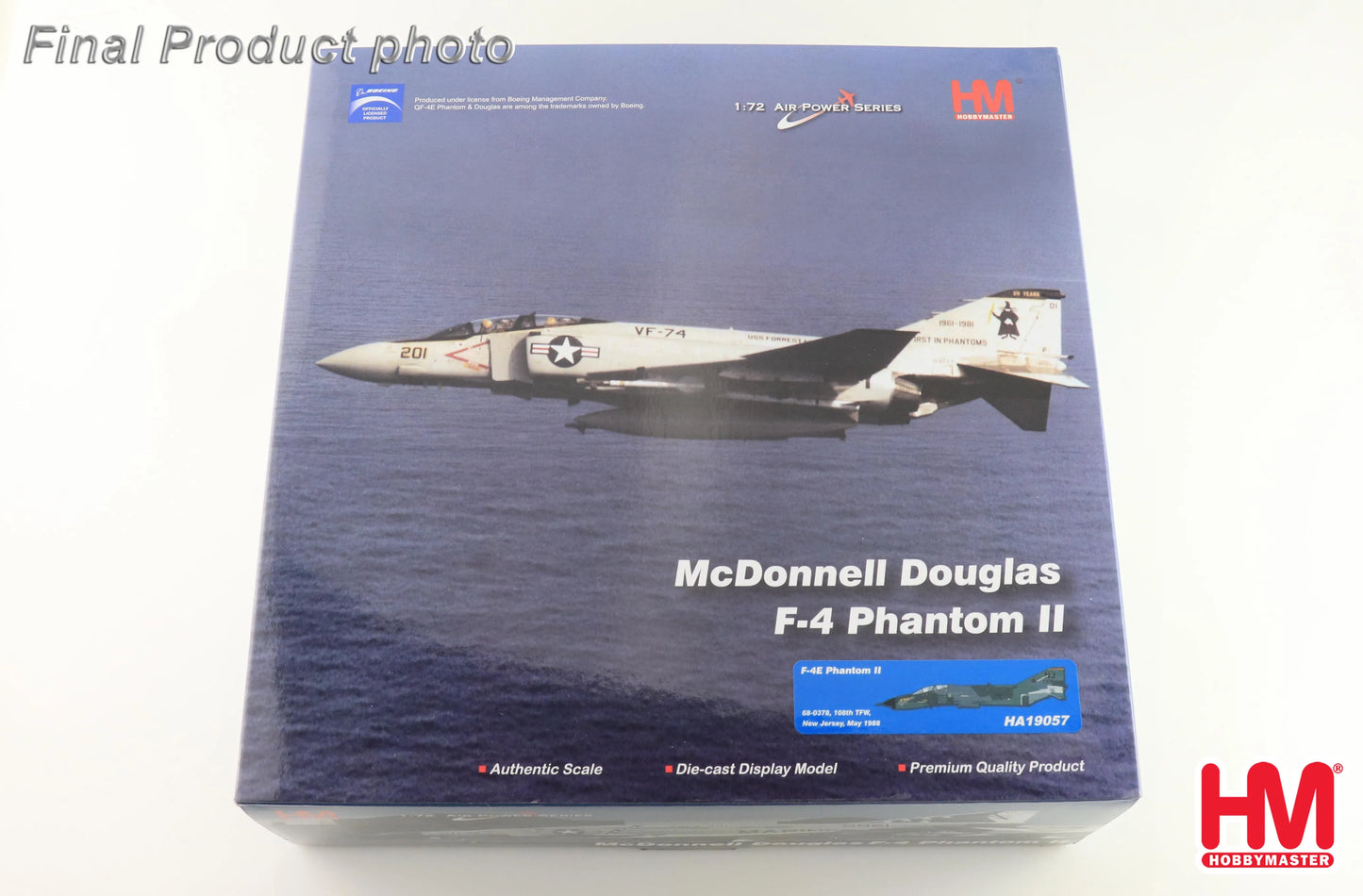 HOBBY MASTER F-4E PHANTOM II USAF 68-0378 108TH TFW NEW JERSEY 1988