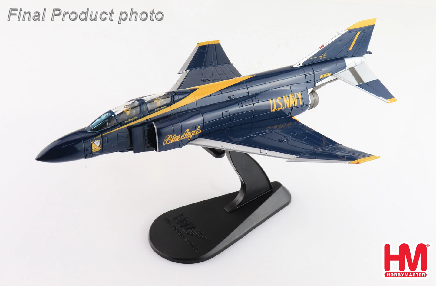 HOBBY MASTER F-4J "BLUE ANGELS" 153812 CDR HARLEY HALL AND AMHI GUY GIUFFRAI US NAVY