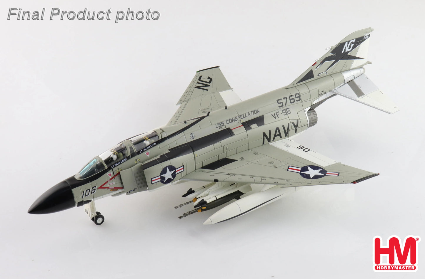 HOBBY MASTER F-4J SHOWTIME 106155769 VF-96 USS CONSTELLATION MAY 1972