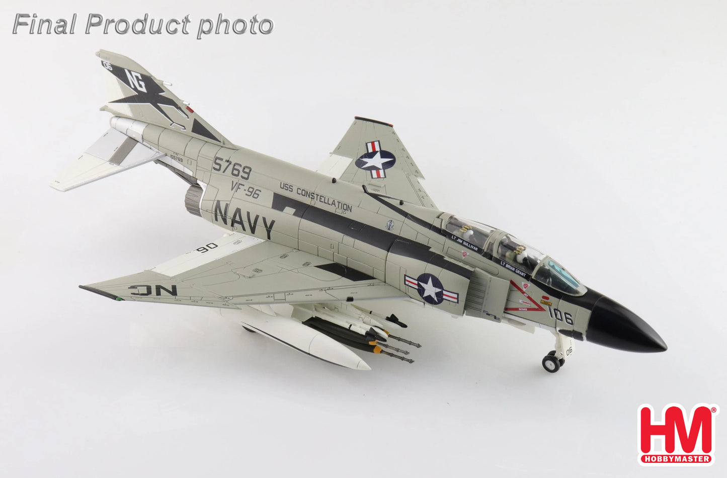 HOBBY MASTER F-4J SHOWTIME 106155769 VF-96 USS CONSTELLATION MAY 1972