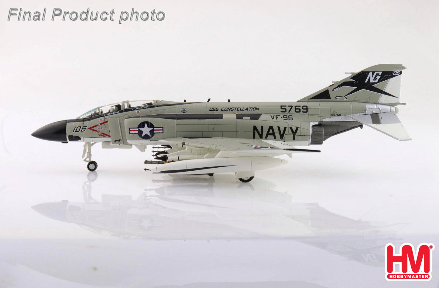 HOBBY MASTER F-4J SHOWTIME 106155769 VF-96 USS CONSTELLATION MAY 1972