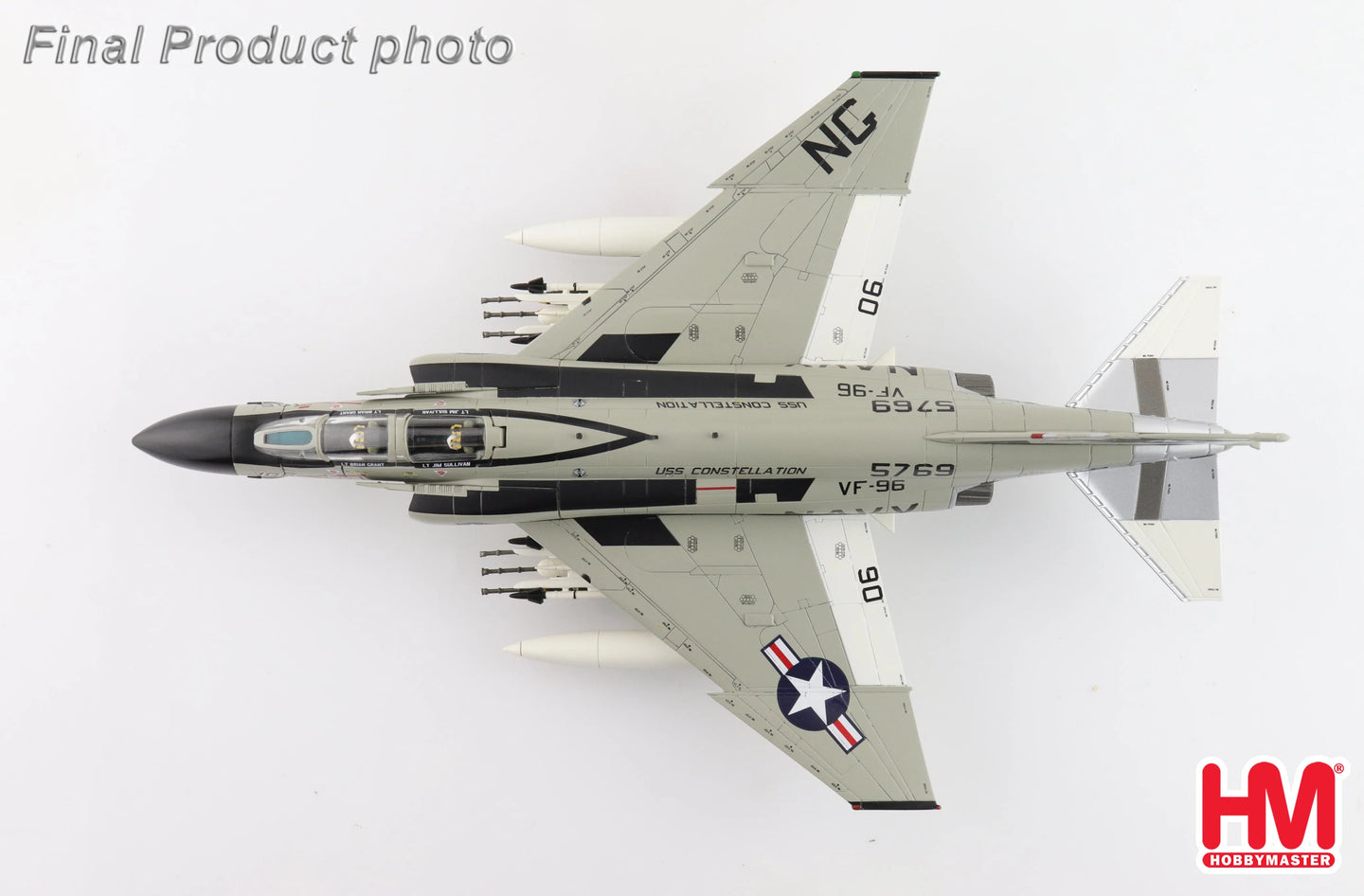 HOBBY MASTER F-4J SHOWTIME 106155769 VF-96 USS CONSTELLATION MAY 1972