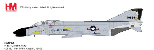 HOBBY MASTER F-4C "OREGON ANG" 40838 114TH TFTS OREGON 1980S