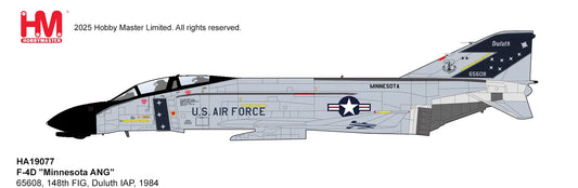 HOBBY MASTER F-4D "MINNESOTA ANG" 65608 148TH FIG DULUTH IAP 1984