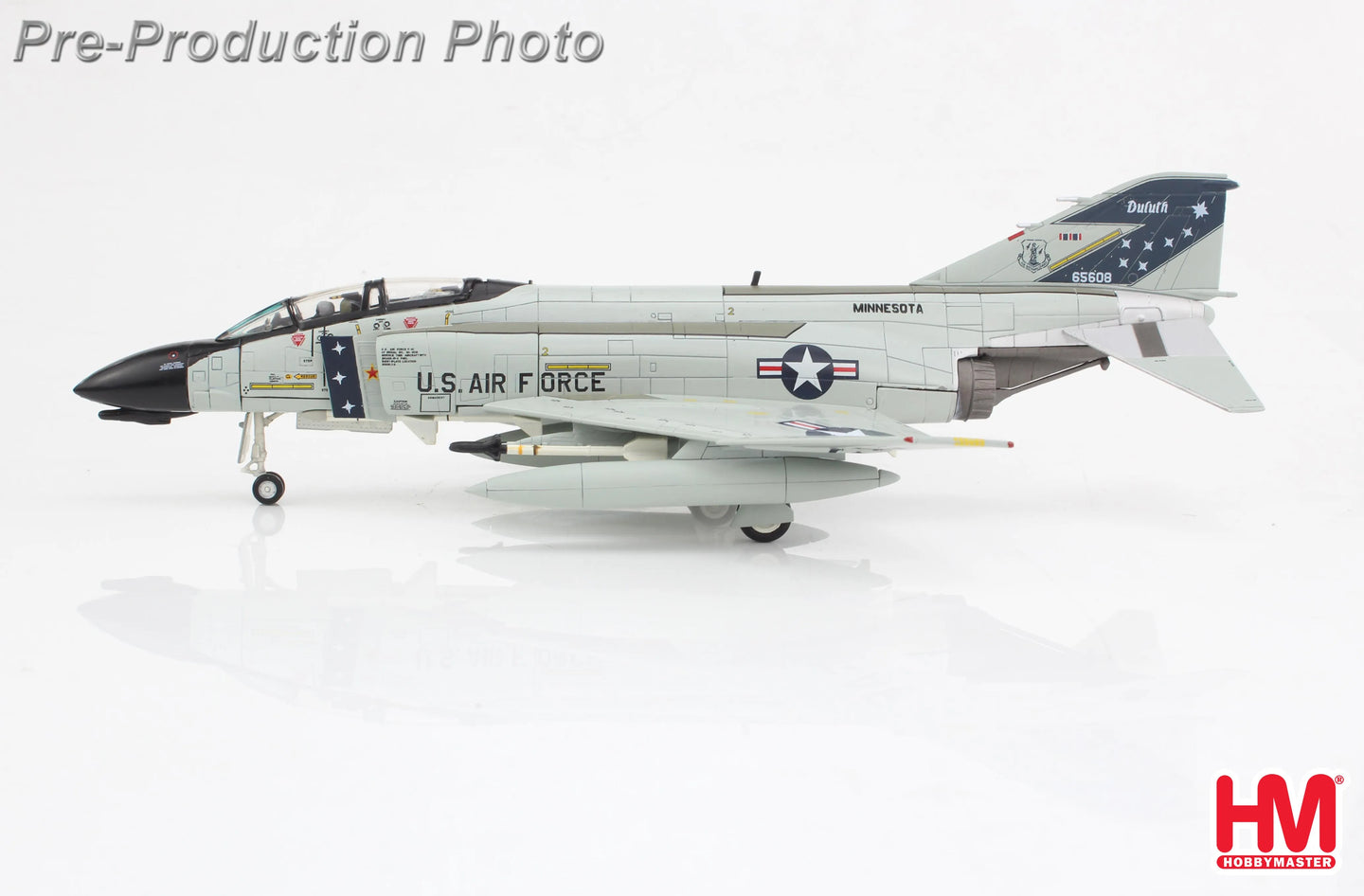HOBBY MASTER F-4D USAF "MINNESOTA ANG" 65608 148TH FIG DULUTH IAP 1984
