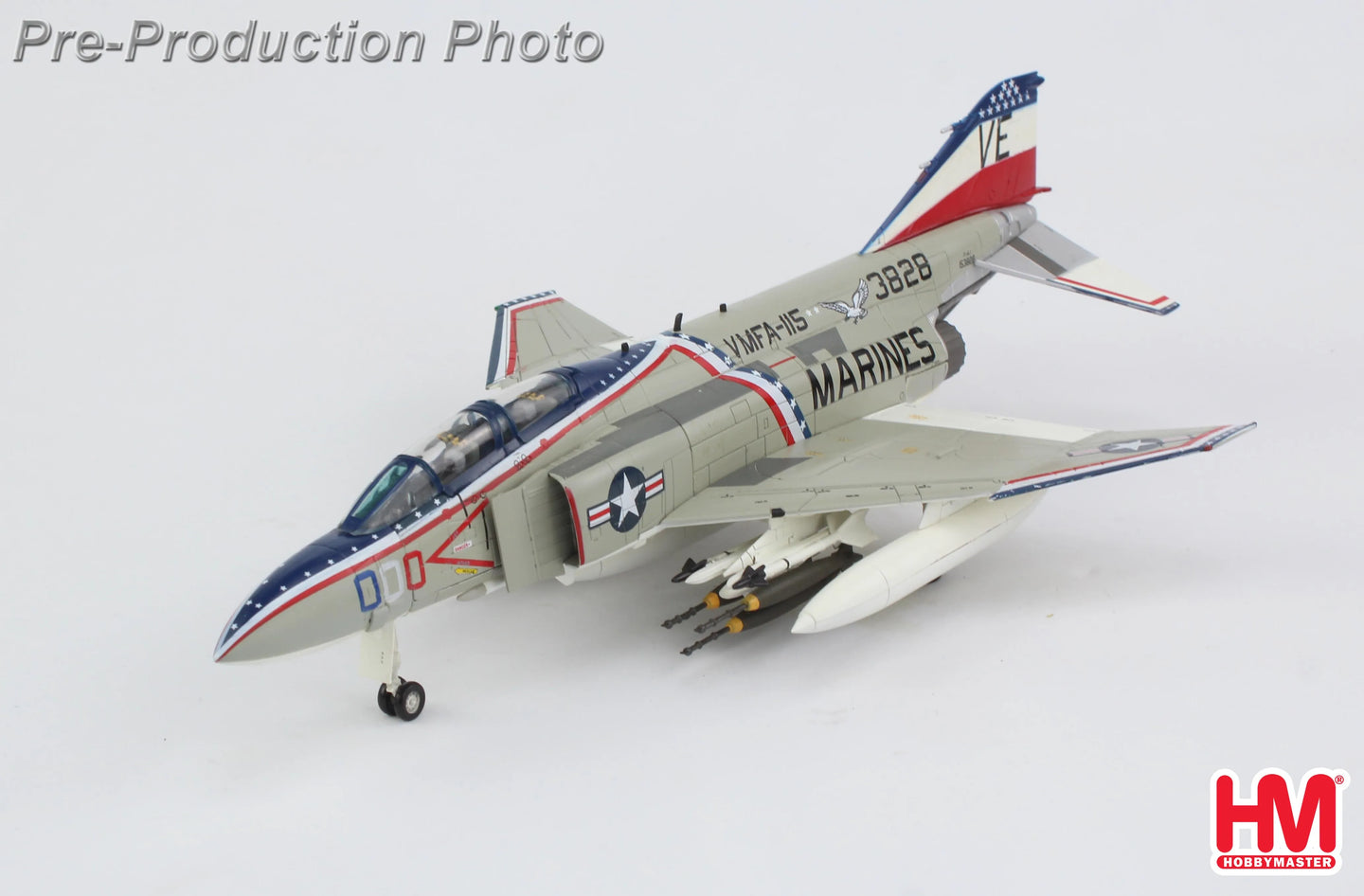 HOBBY MASTERS F-4J PHANTOM II 153828 US MARINES MCAS IWAKUNI 1976