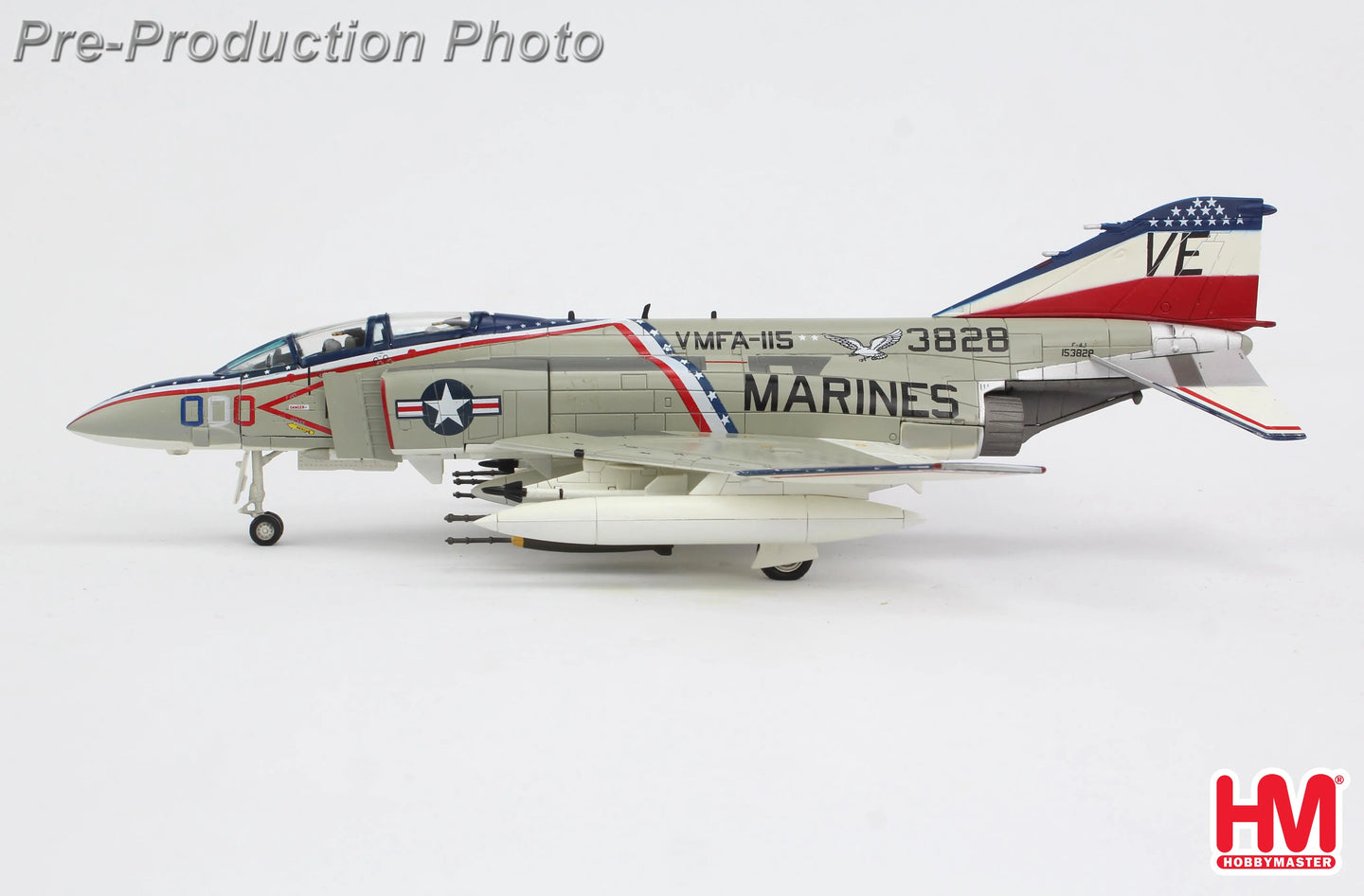 HOBBY MASTERS F-4J PHANTOM II 153828 US MARINES MCAS IWAKUNI 1976