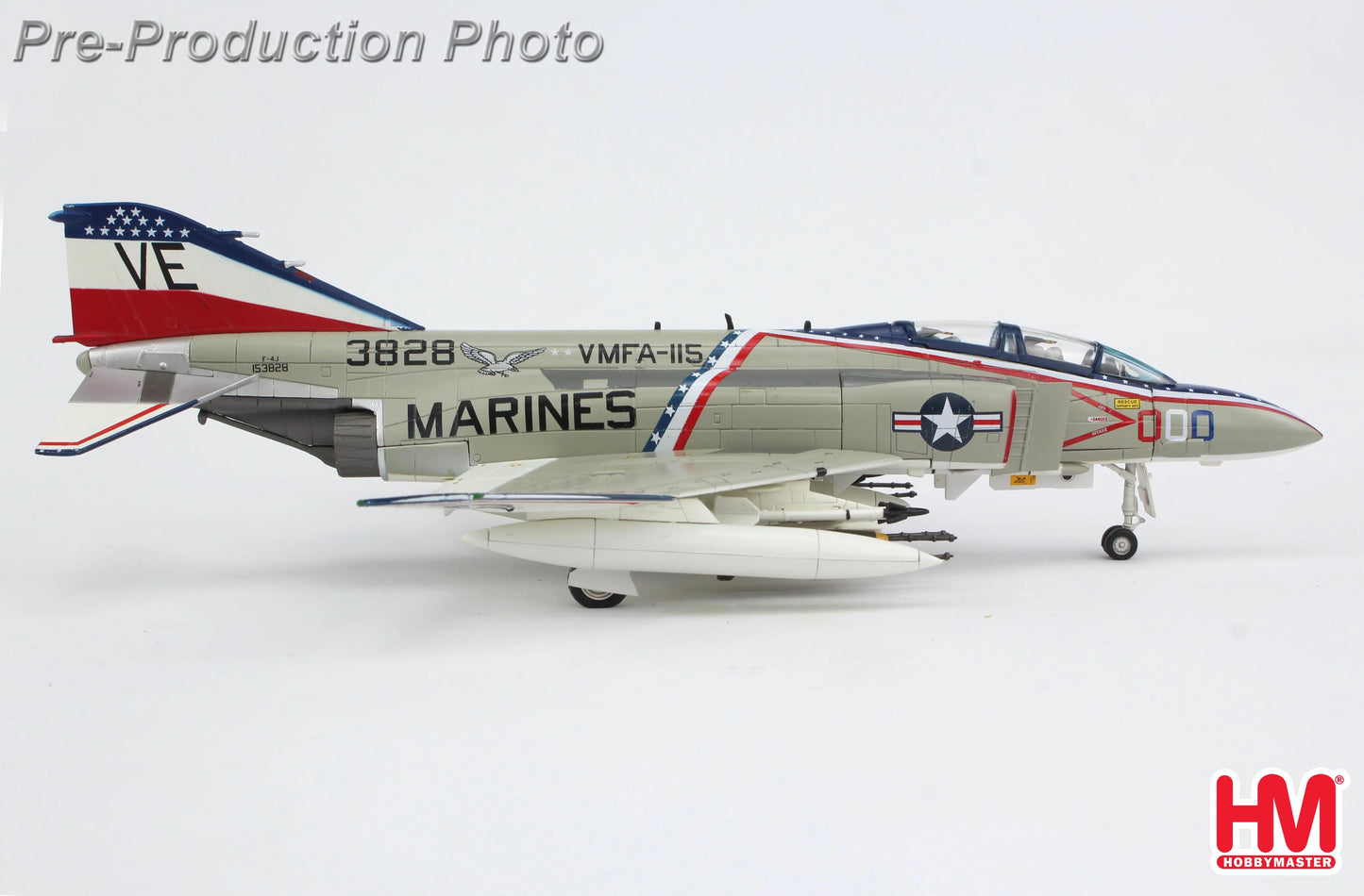 HOBBY MASTERS F-4J PHANTOM II 153828 US MARINES MCAS IWAKUNI 1976