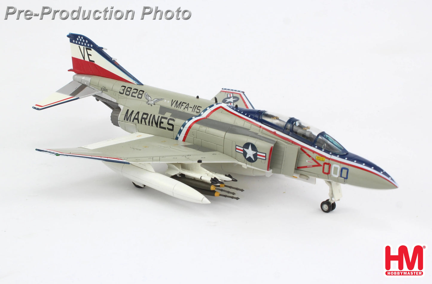 HOBBY MASTERS F-4J PHANTOM II 153828 US MARINES MCAS IWAKUNI 1976