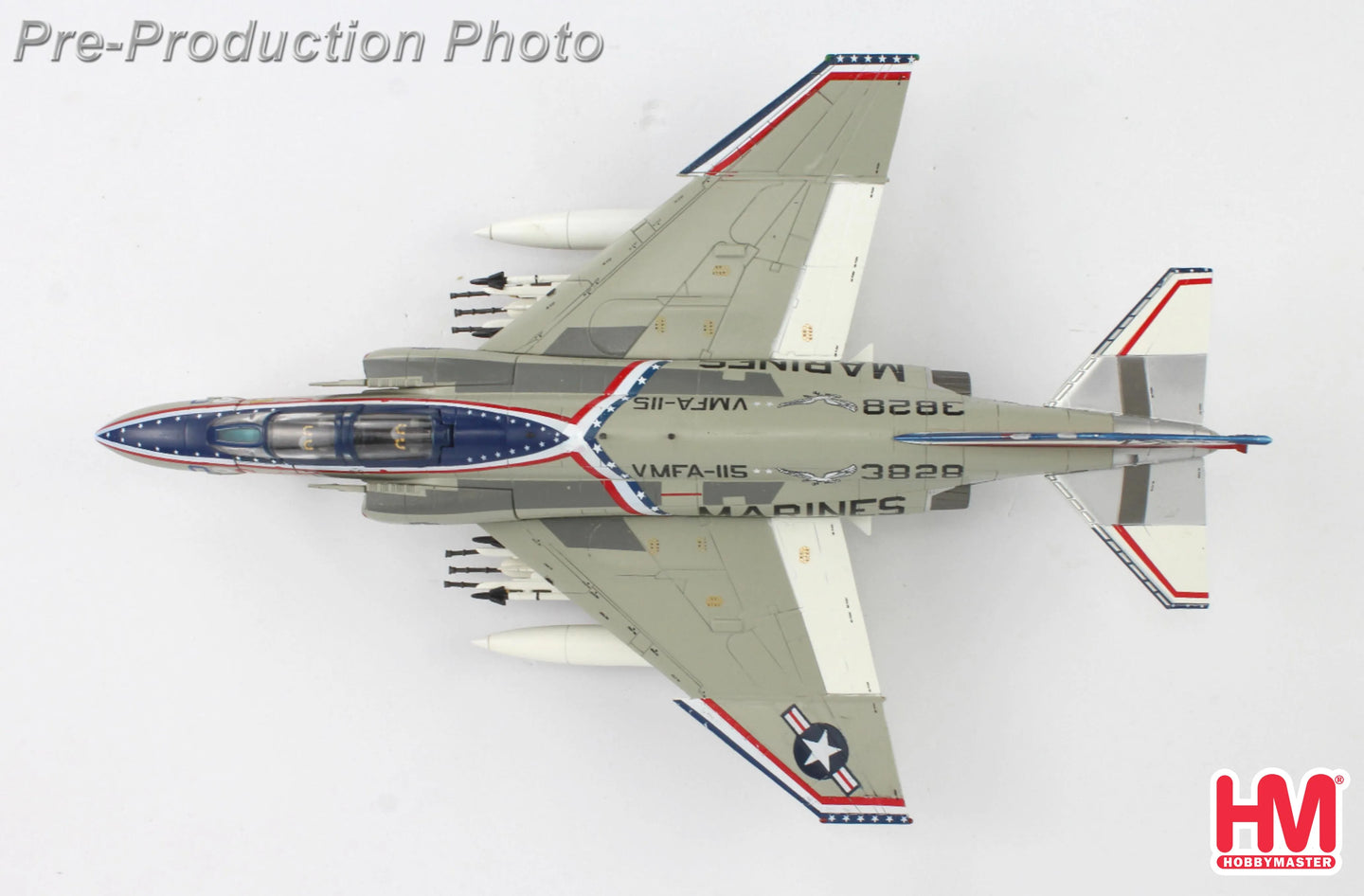 HOBBY MASTERS F-4J PHANTOM II 153828 US MARINES MCAS IWAKUNI 1976