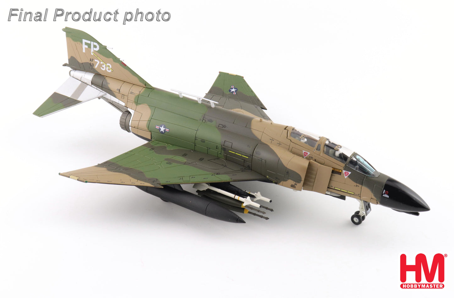 HOBBY MASTER F-4D PHANTOM II USAF "NIGHT OWL" 66-8738 497TH TFS UBON SEPT 1972