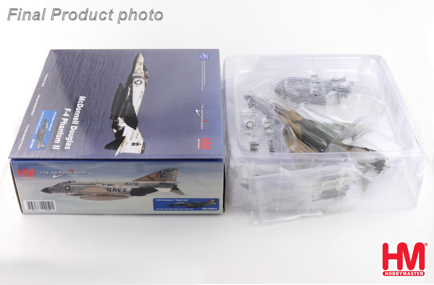 HOBBY MASTER F-4D PHANTOM II USAF "NIGHT OWL" 66-8738 497TH TFS UBON SEPT 1972