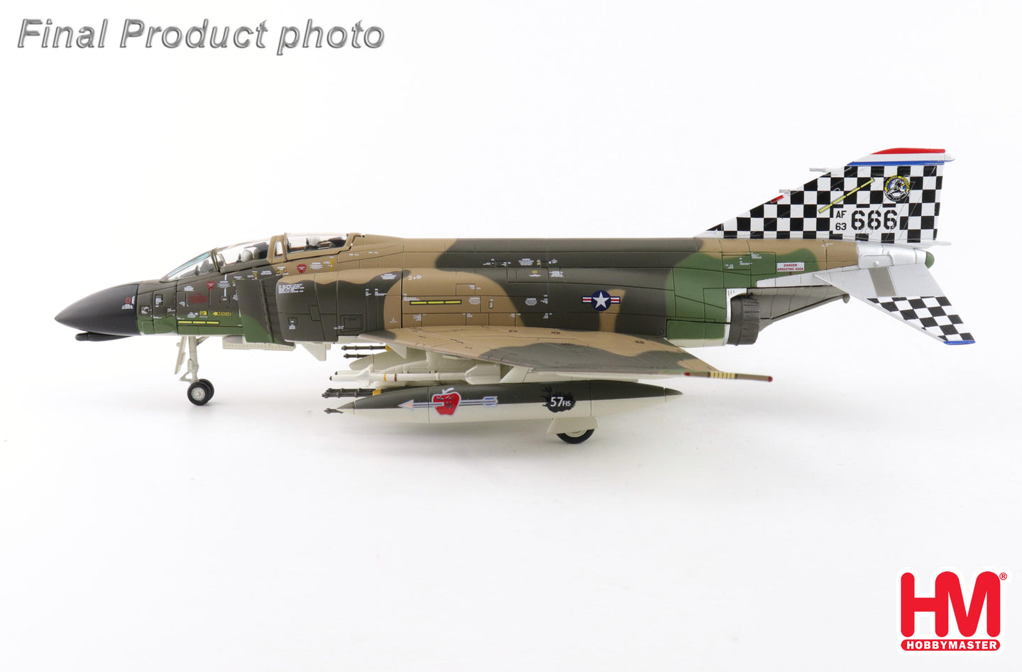 HOBBY MASTER F-4C PHANTOM II USAF "WILIAM TELL" 63-7666 57TH FIS ICELAND 1977