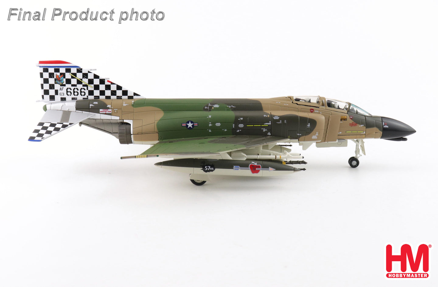 HOBBY MASTER F-4C PHANTOM II USAF "WILIAM TELL" 63-7666 57TH FIS ICELAND 1977