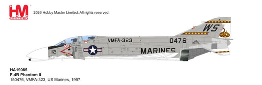 HOBBY MASTER F-4B PHANTOM 150476 VMFA-323 US MARINES 1967