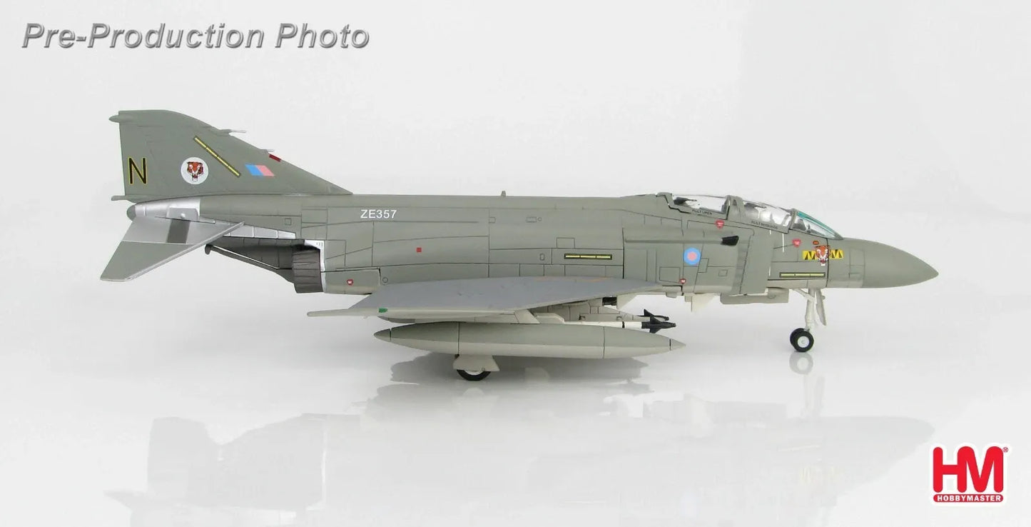 HOBBY MASTER MCDONNELL DOUGLAS F-4J PHANTOM II ROYAL AIR FORCE ZE357 NO.74 SQN, RAF WATTISHAM, ENGLAND, 1985