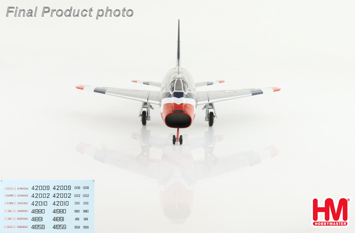 HOBBY MASTER F-100 SKYBLAZERS USAF 1960 SEASON (WITH DECALS FOR 6 AIRPLANES)