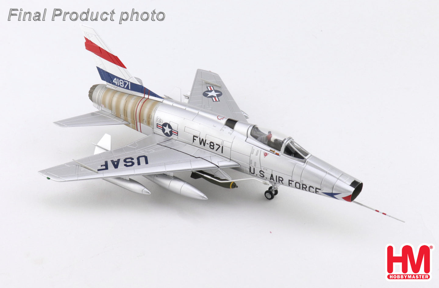 HOBBY MASTER F-100 SUPER SABRE FW-871 USAF NATIONAL MILITARY MUSEUM