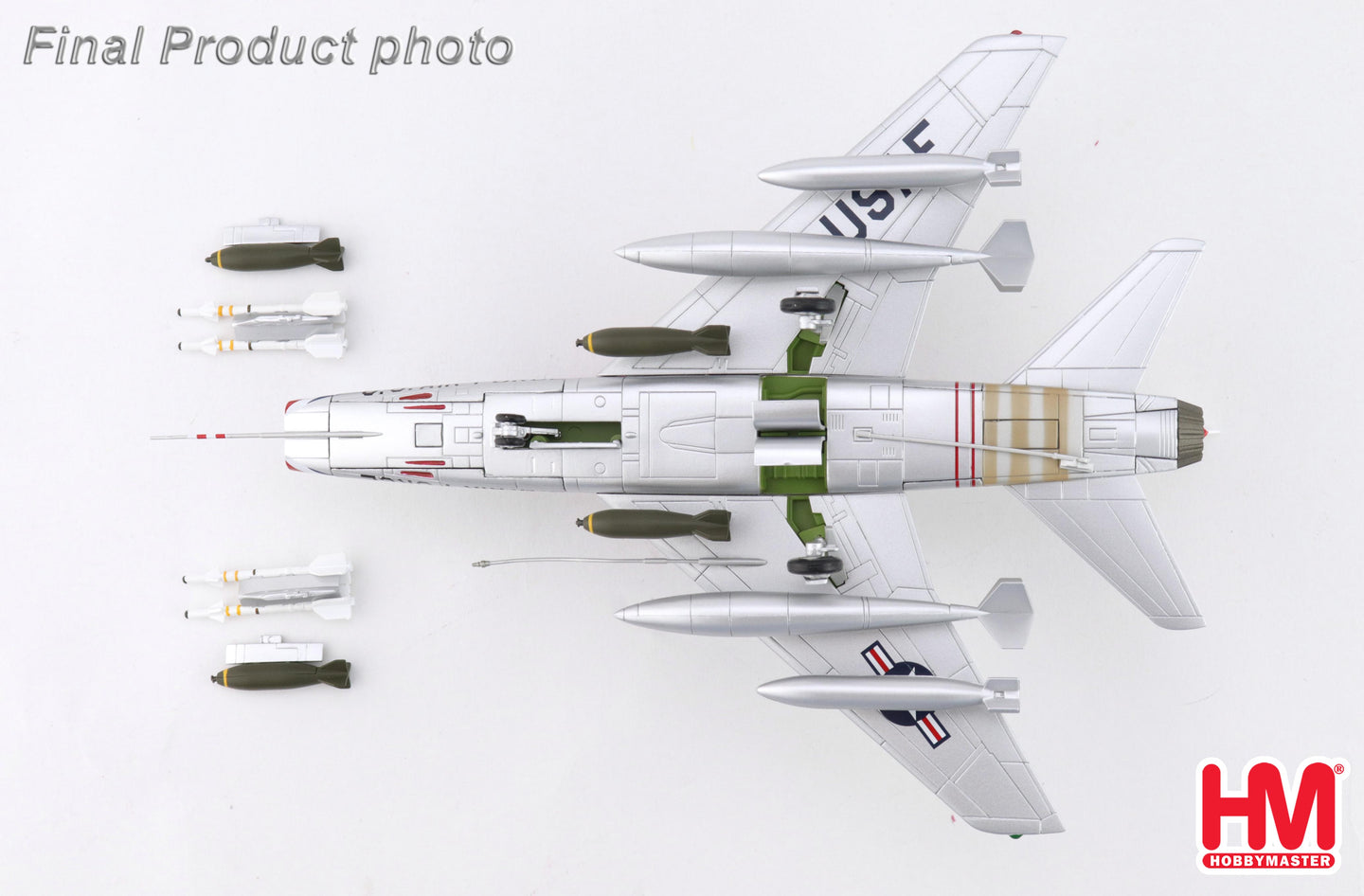 HOBBY MASTER F-100 SUPER SABRE FW-871 USAF NATIONAL MILITARY MUSEUM