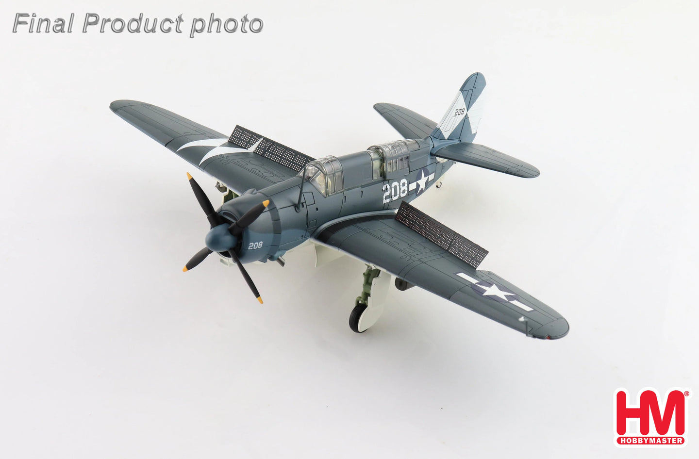 HOBBY MASTER SB2-C HELLDIVER WHITE 208 VB-83 USS ESSEX 1945