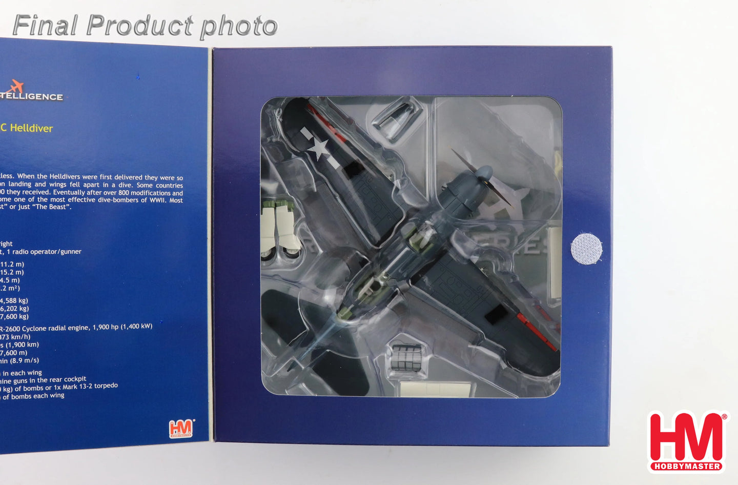 HOBBY MASTER SB2-C HELLDIVER WHITE 62 VB-18 USS INTREPID 1944