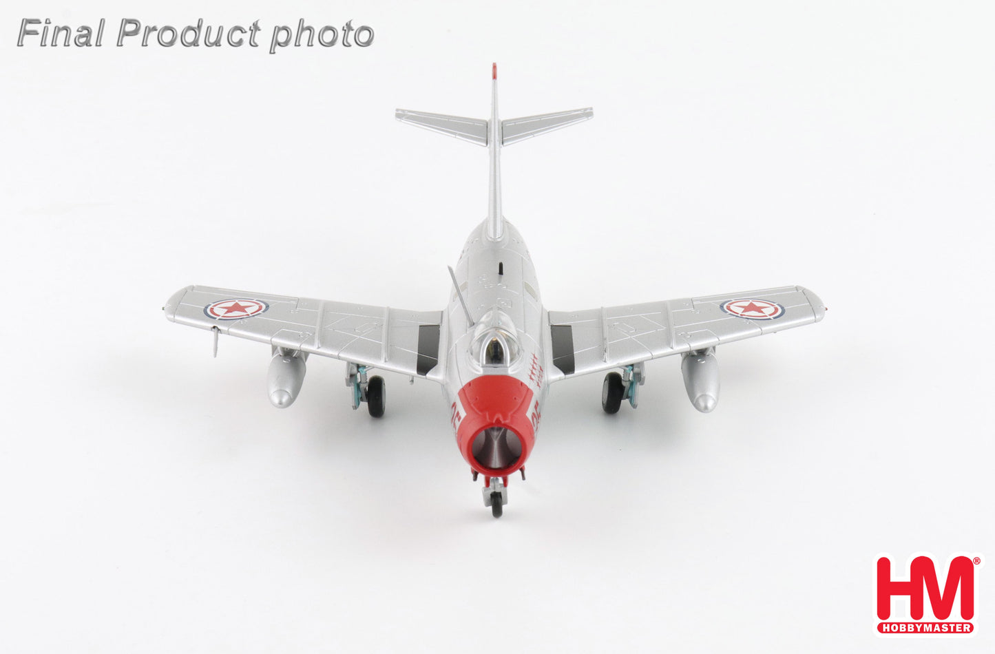 HOBBY MASTER MIG-15BIS NO.25 CHINESE PEOPLES VOLUNTEERS AIR FORCE NORTH KOREA 1950'S (WITH CLIMBING LADDER)