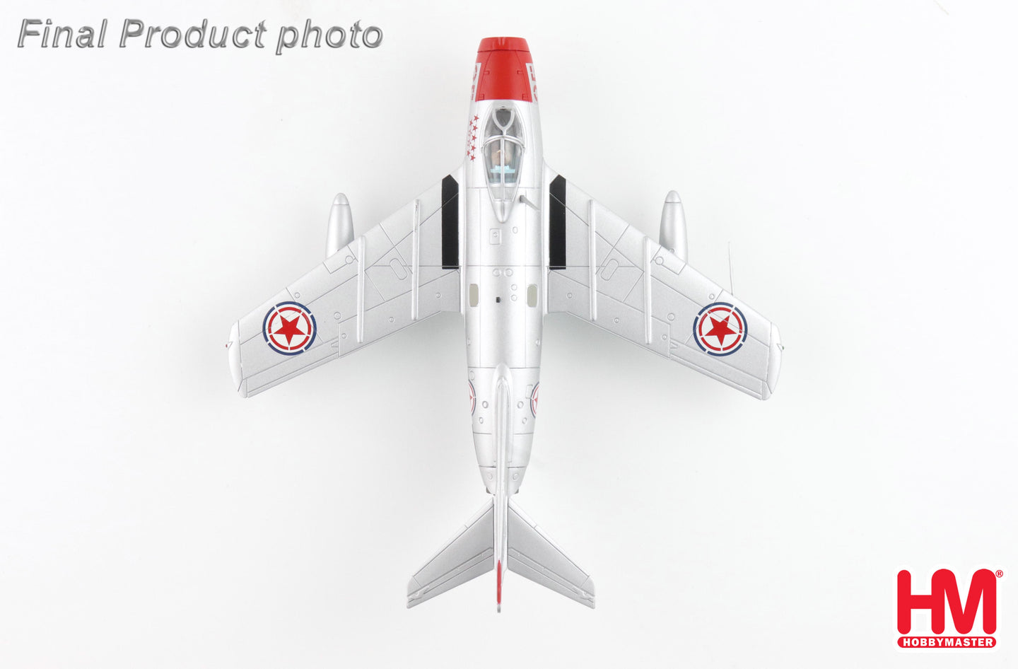 HOBBY MASTER MIG-15BIS NO.25 CHINESE PEOPLES VOLUNTEERS AIR FORCE NORTH KOREA 1950'S (WITH CLIMBING LADDER)