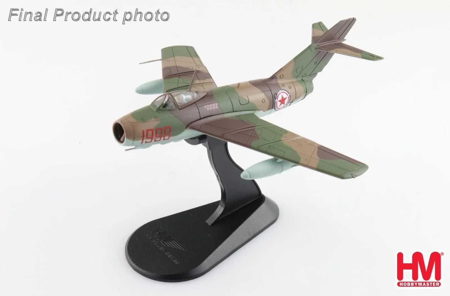 HOBBY MASTER MIG-15BIS RED 1998 MAJ IVANOVICH MIKHIN 518TH IAP NORTH KOREA MAY 1953