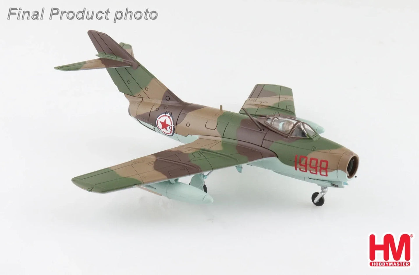 HOBBY MASTER MIG-15BIS RED 1998 MAJ IVANOVICH MIKHIN 518TH IAP NORTH KOREA MAY 1953
