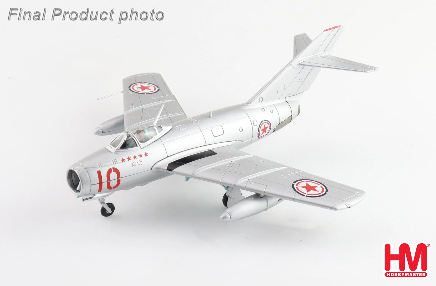 HOBBY MASTER MIG-15BIS NO.10 CHINESE PEOPLES VOLUNTEERS AIR FORCE NORTH KOREA 1950