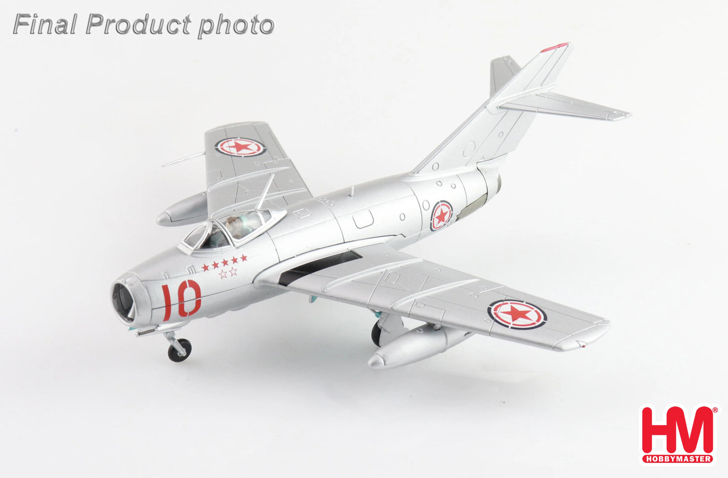 HOBBY MASTER MIG-15BIS NO.10 CHINESE PEOPLES VOLUNTEERS AIR FORCE NORTH KOREA 1950