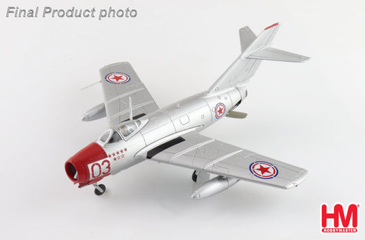 HOBBY MASTER MIG-15BIS RED 03 CHINESE PEOPLES VOLUNTEERS AIR FORCE NORTH KOREA 1950S