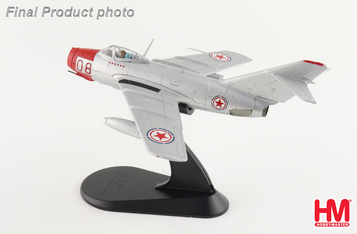 HOBBY MASTERS MIG-15BIS RED 08 CHINESE PEOPLES VOLUNTEERS AIR FORCE 1950'S