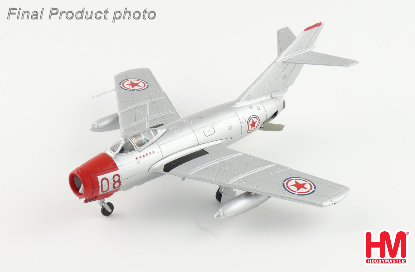 HOBBY MASTERS MIG-15BIS RED 08 CHINESE PEOPLES VOLUNTEERS AIR FORCE 1950'S