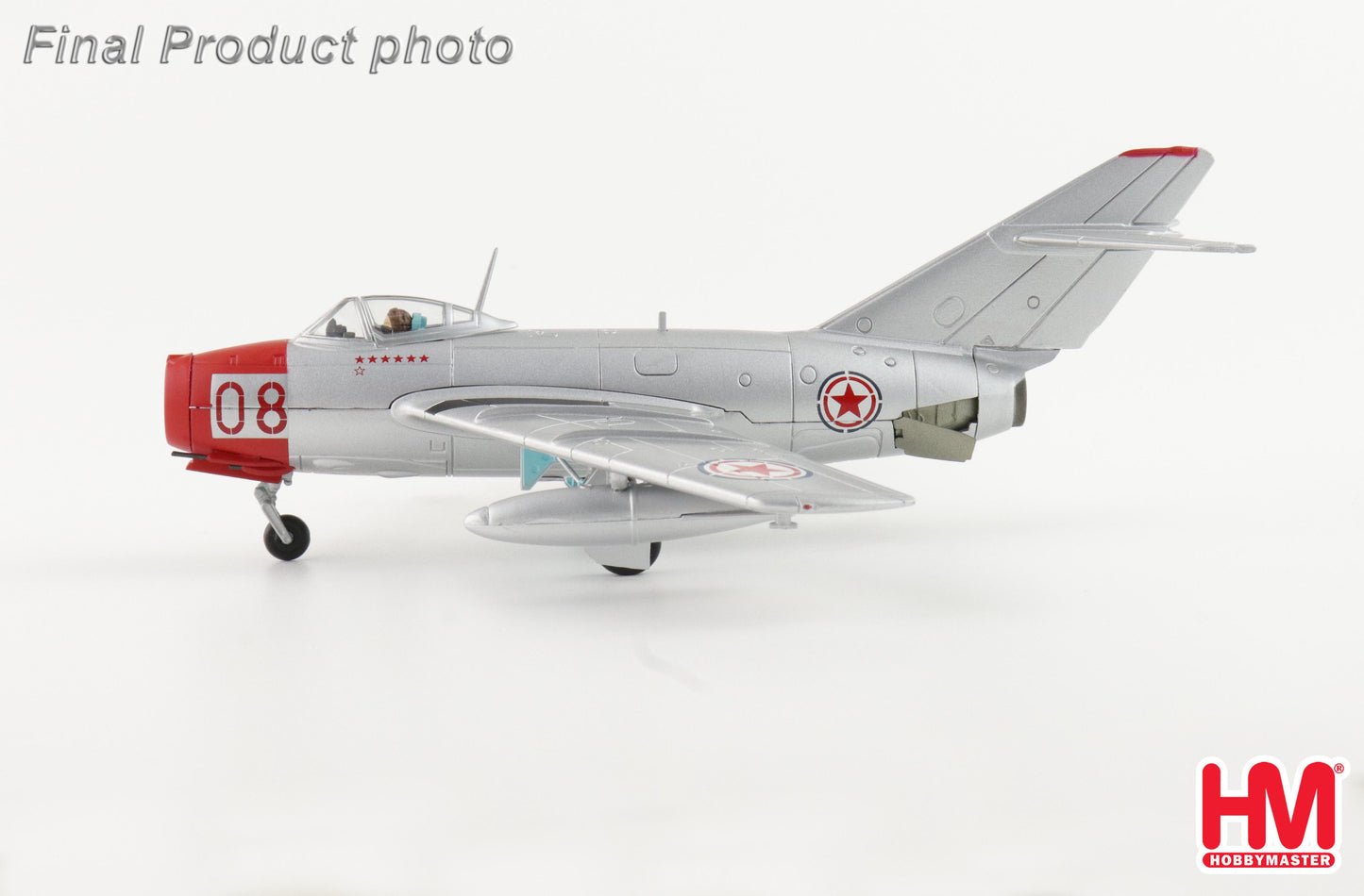 HOBBY MASTERS MIG-15BIS RED 08 CHINESE PEOPLES VOLUNTEERS AIR FORCE 1950'S