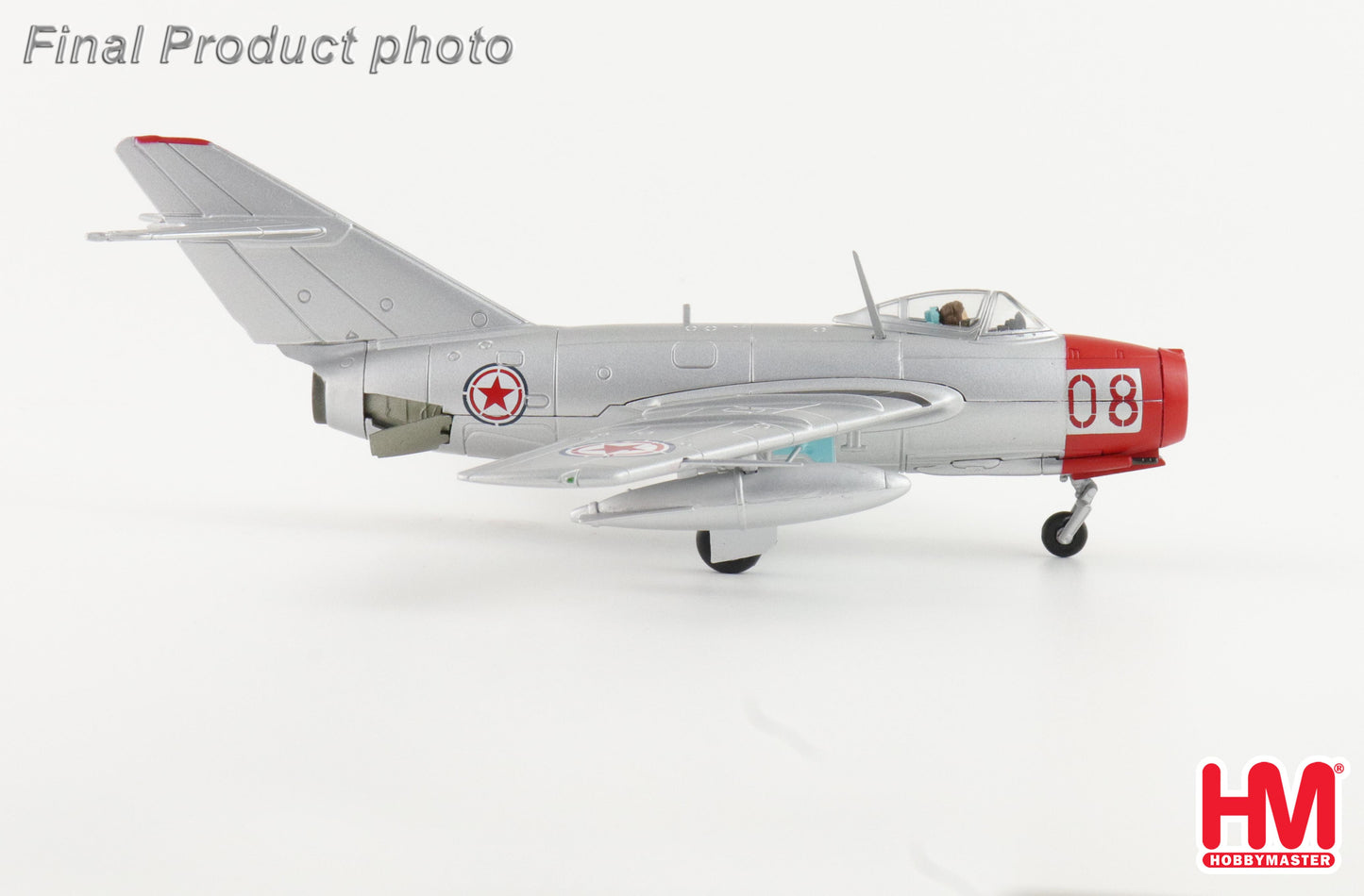 HOBBY MASTERS MIG-15BIS RED 08 CHINESE PEOPLES VOLUNTEERS AIR FORCE 1950'S