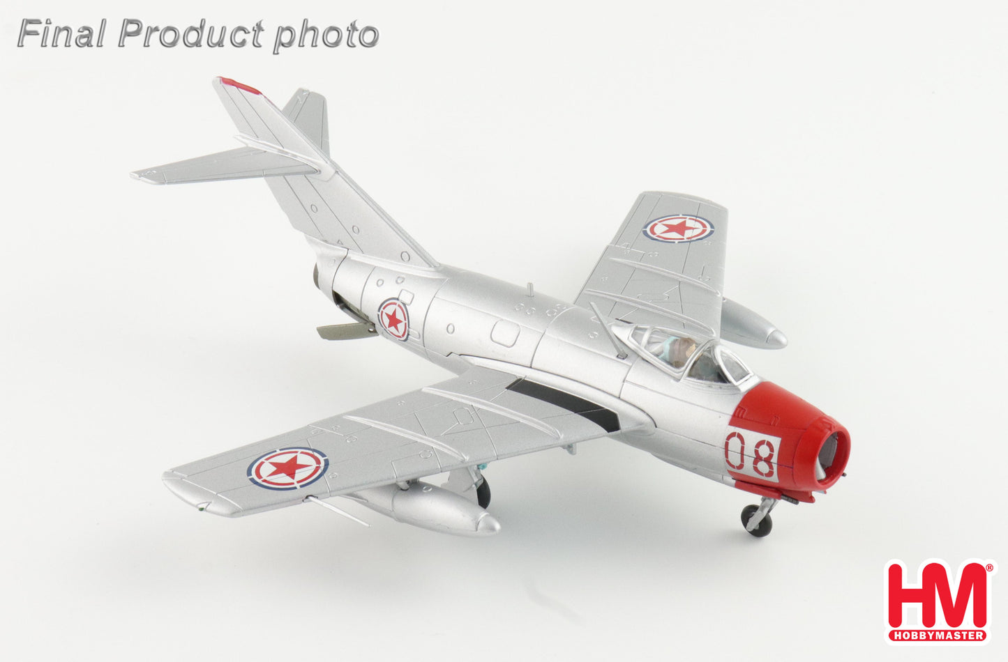 HOBBY MASTERS MIG-15BIS RED 08 CHINESE PEOPLES VOLUNTEERS AIR FORCE 1950'S