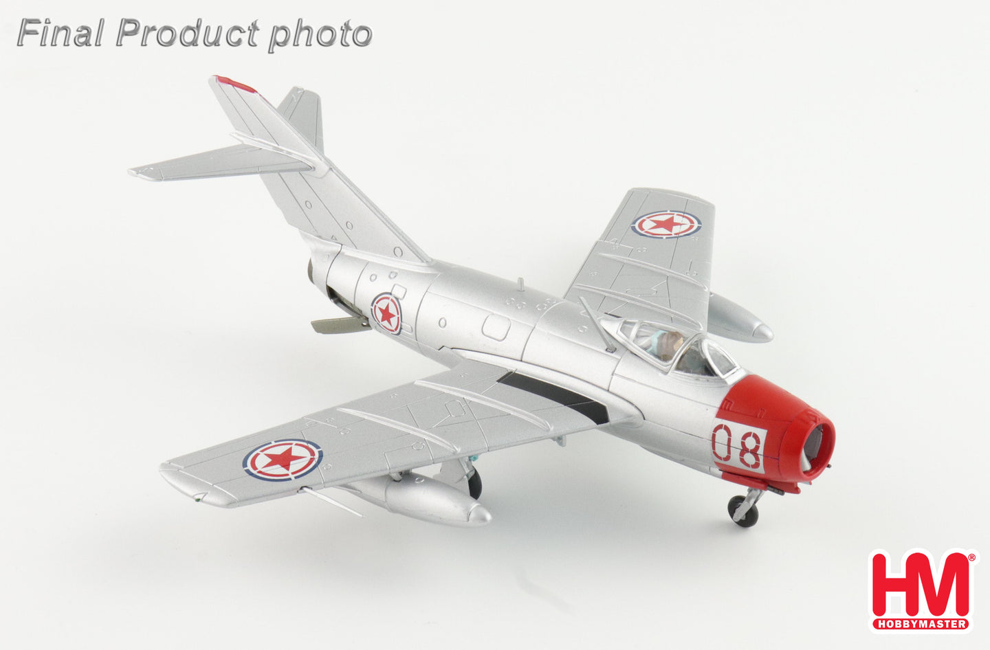 HOBBY MASTERS MIG-15BIS RED 08 CHINESE PEOPLES VOLUNTEERS AIR FORCE 1950'S